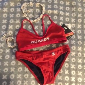 NWT TYR Red Swimsuit/Workout Bikini
